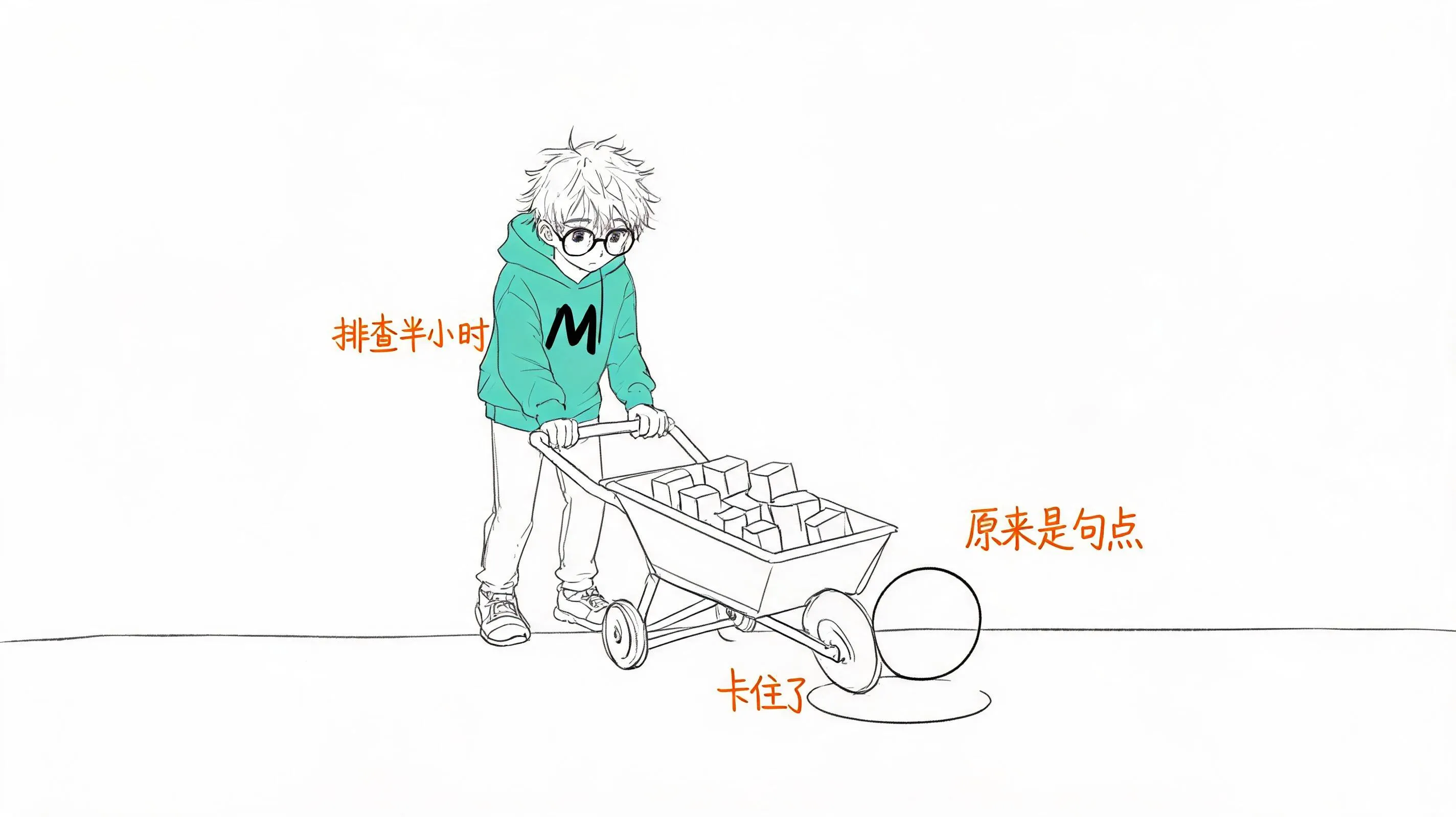 推车卡进一个句号形状的坑：文件名句点被吞的翻车现场