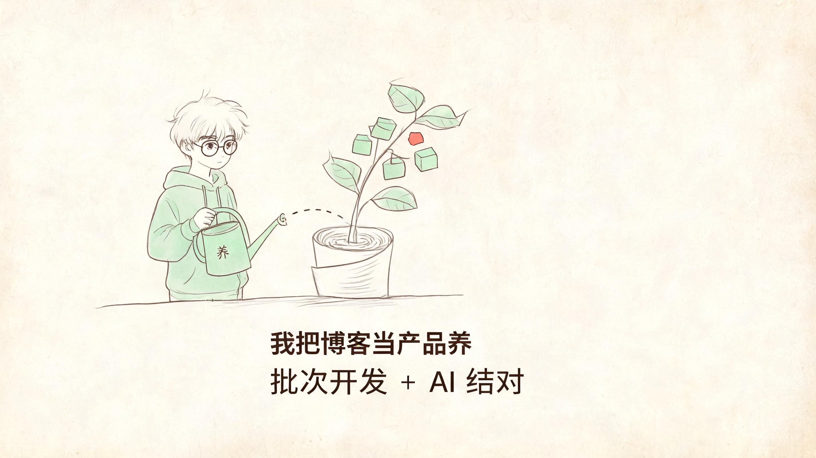 我把博客当产品养：批次开发 + AI 结对