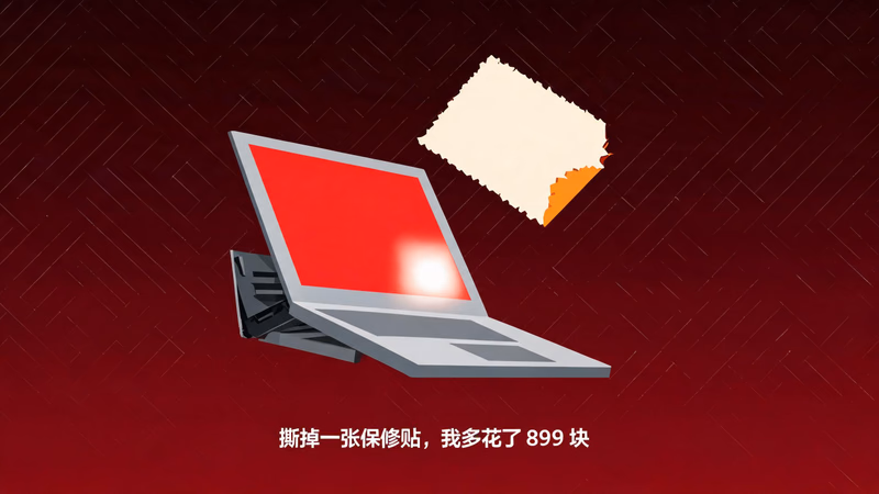 红色测试画面下，屏幕右下角那块白斑